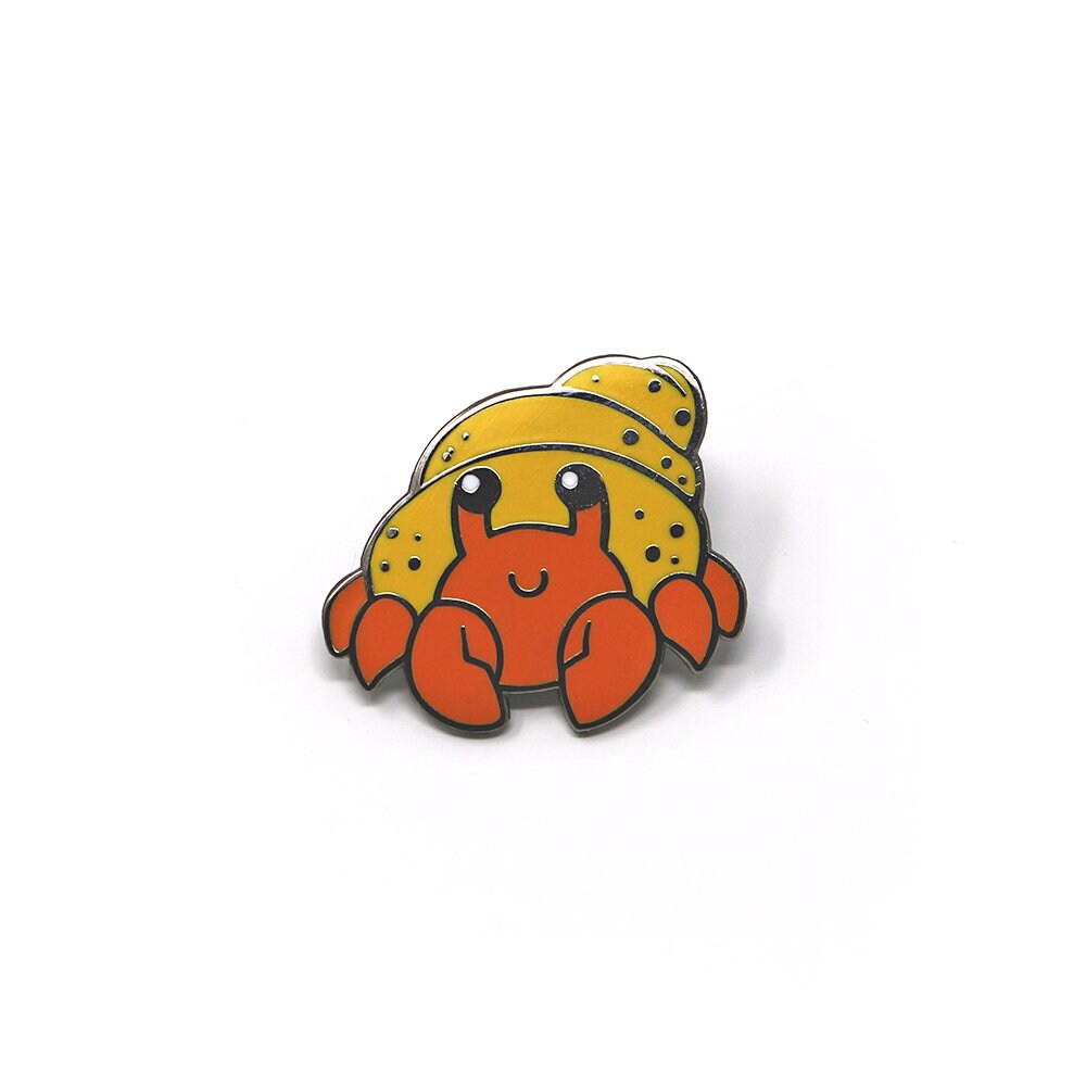Sea Cuties: Hermit Crab hard enamel pin 30mm