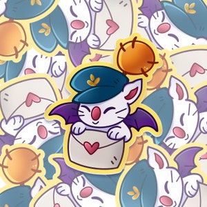 Moogle Mail fanart Final Fantasy XIV | Waterproof Vinyl Sticker
