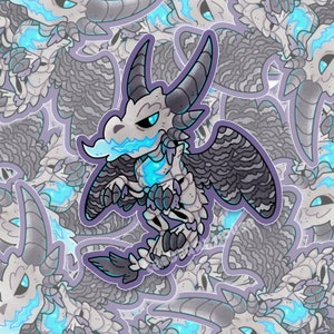 Little Dragon Sindragosa Dragonflight World of Warcraft fanart | Waterproof Vinyl Sticker