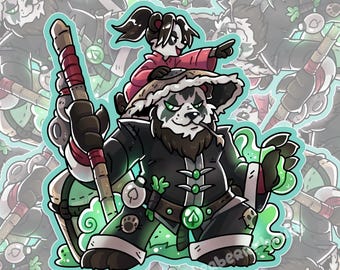 Chen and Lili Stormstout| Monk | World of Warcraft fanart | Waterproof Vinyl Sticker