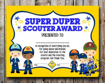 NEW Cub Scout Rank Advancement MEGA Certificate Pack 32