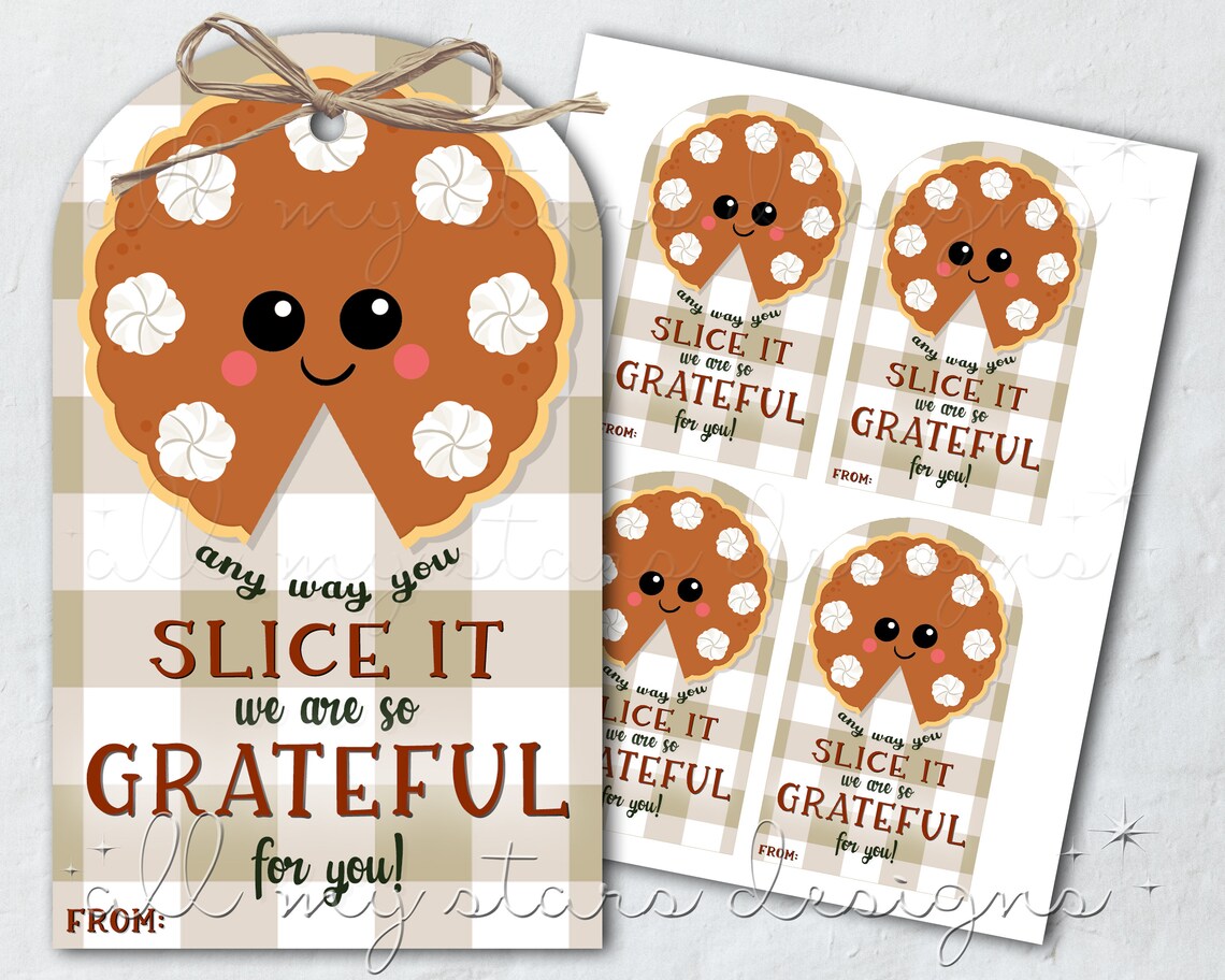 PRINTABLE Any Way You Slice It We Are so GRATEFUL for You - Etsy