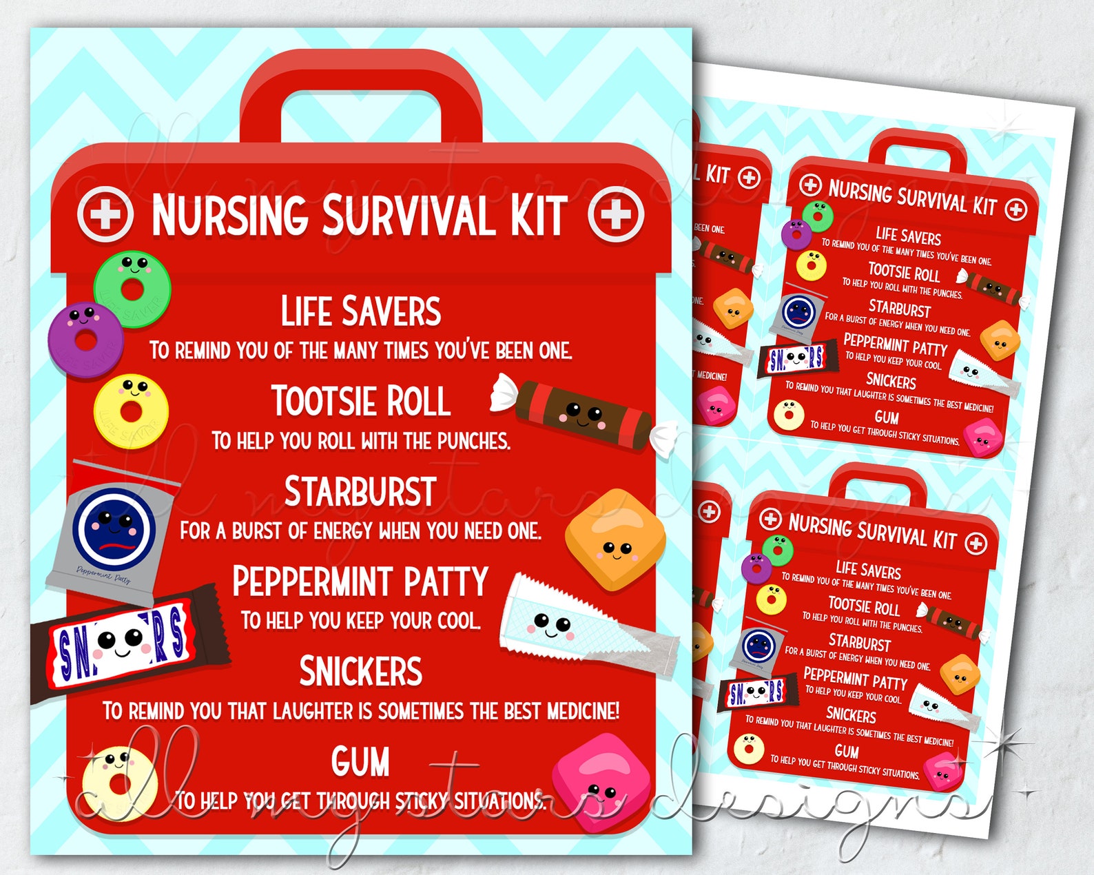 Nursing Survival Kit Printable