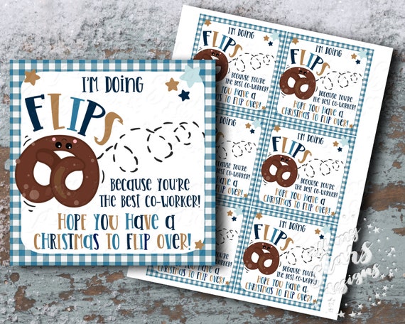 PRINTABLE I'm Doing Flips Because You're the Best | Etsy