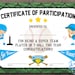 Printable T-ball Participation Certificate Sports Award INSTANT ...