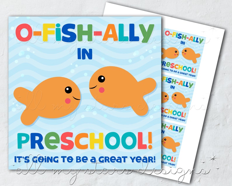 PRINTABLE O fish ally In PRESCHOOL It s Going To Be A Etsy