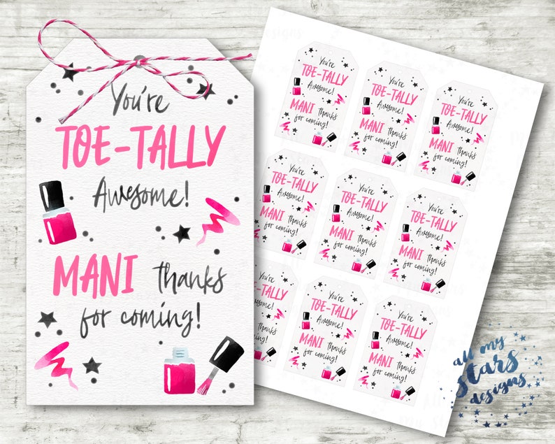 Printable You re TOE TALLY Awesome MANI Thanks For Etsy Australia Printable You re TOE TALLY Awesome MANI Thanks For Etsy Australia