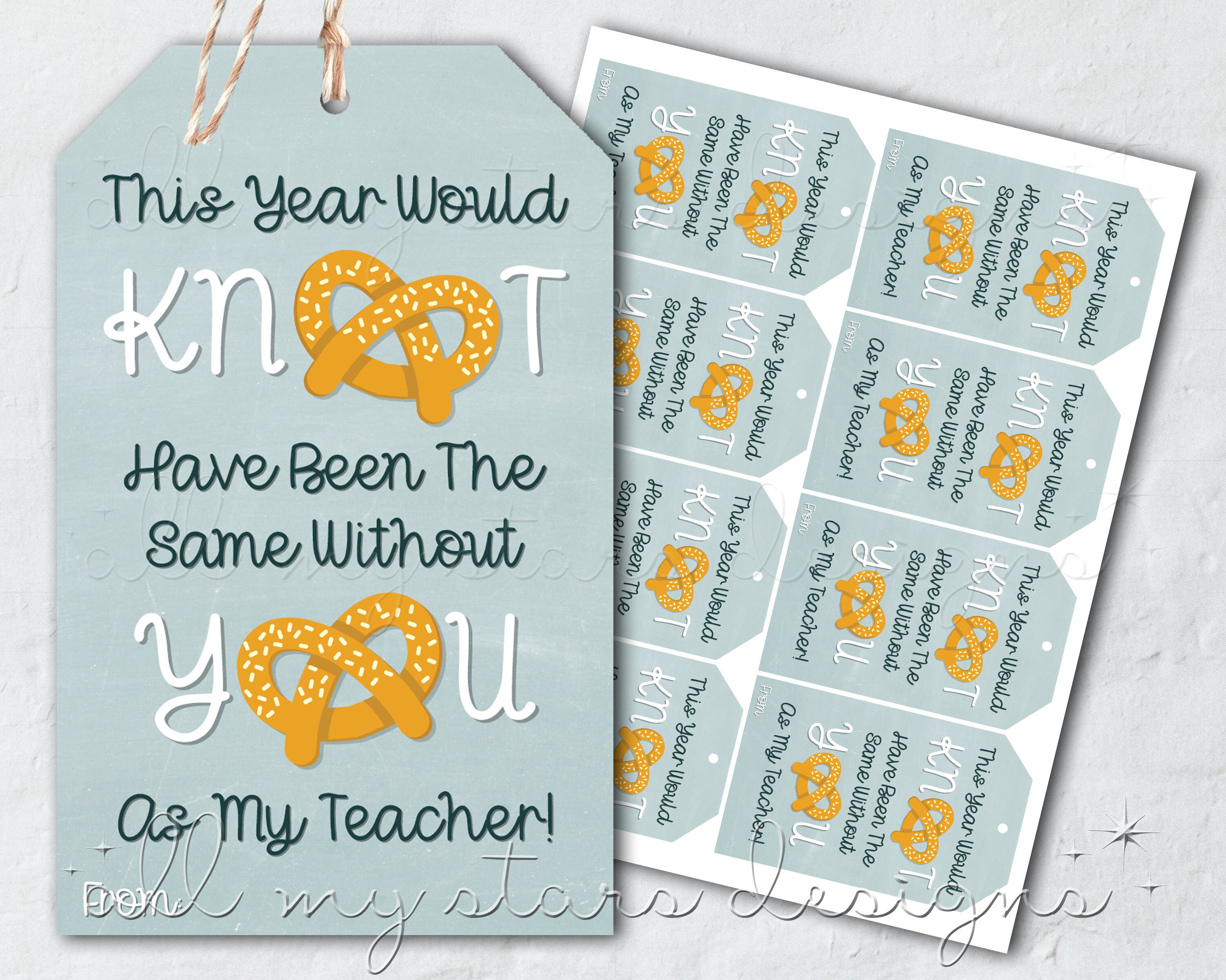 PRINTABLE This Year Would KNOT Have Been the Same Without YOU as My ...