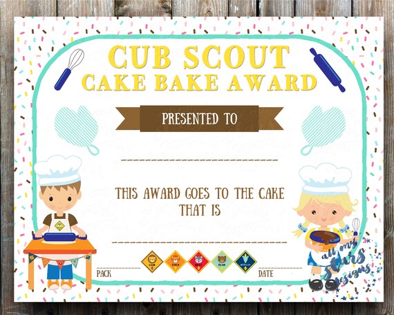 14 Cake Competition Certificates For Bake Off Cake