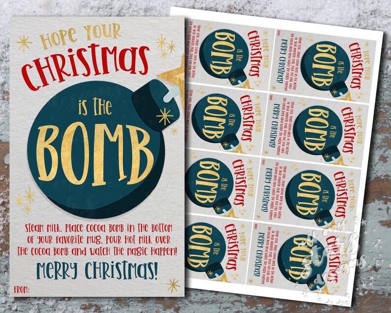 PRINTABLE Hope Your Christmas Is The Bomb Merry Christmas Etsy PRINTABLE Hope Your Christmas Is The Bomb Merry Christmas Etsy
