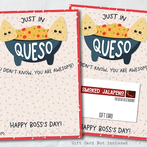 AFDRUKBAAR alleen in QUESO Je wist het niet: je bent geweldig! Fijne baasdag! Cadeaukaarthouder | Direct downloaden | Fijne baasdag!