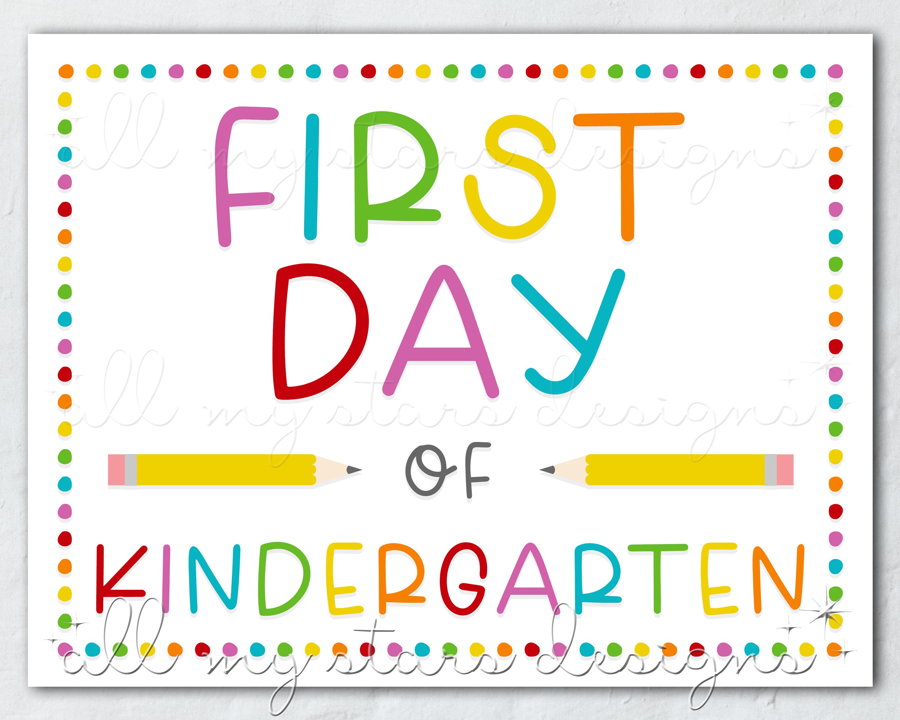 PRINTABLE First Day Of Kindergarten Sign Instant Download Etsy Espa a PRINTABLE First Day Of Kindergarten Sign Instant Download Etsy Espa a