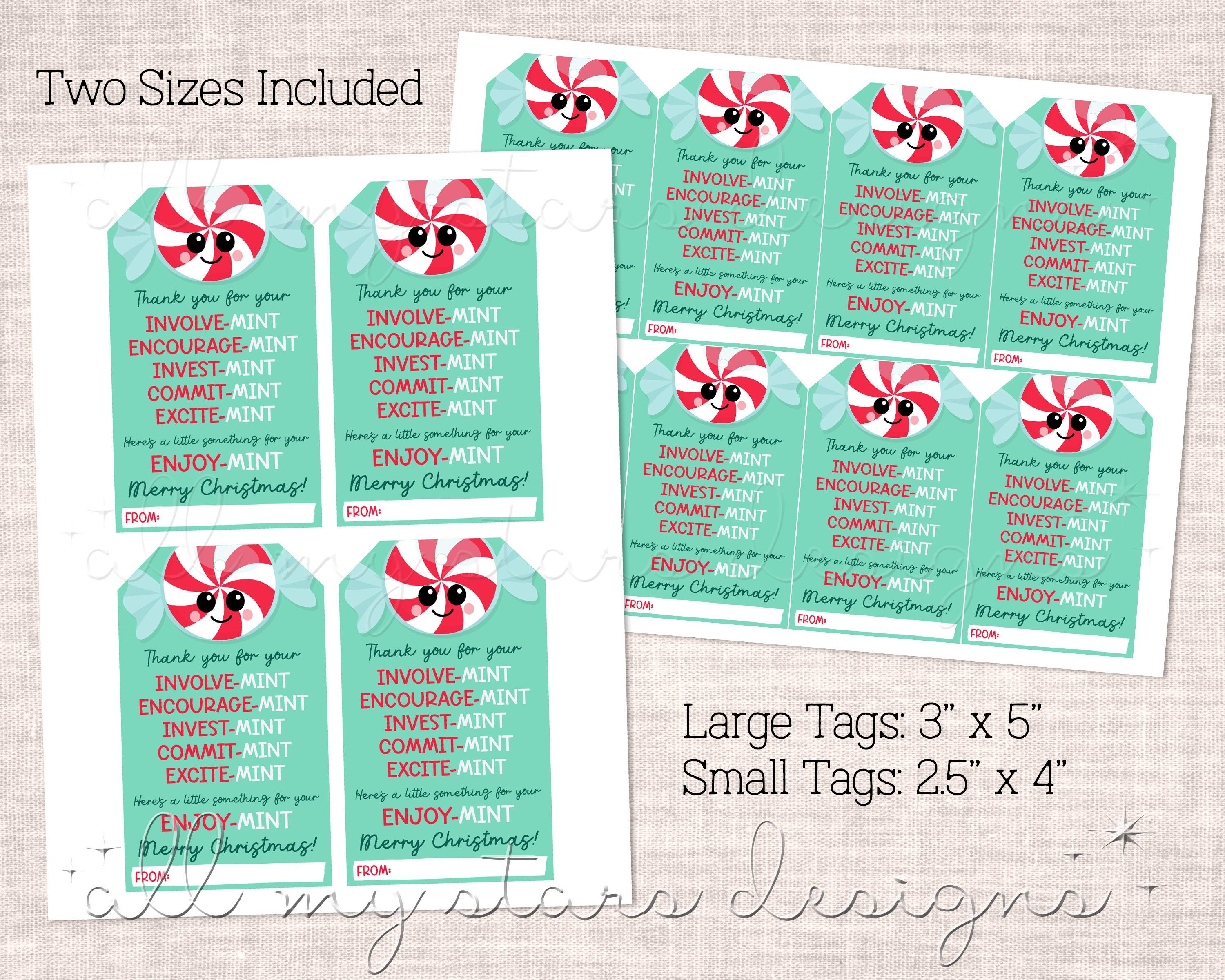 Printable Thank You for Your Involve-mint Encourage-mint Invest-mint ...