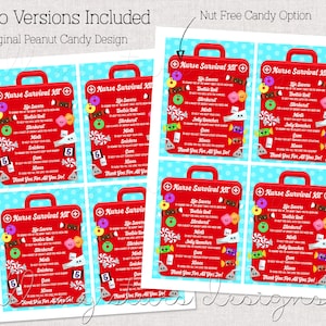 PRINTABLE Nurse Survival Kit Tags | Instant Download | Nurse ...