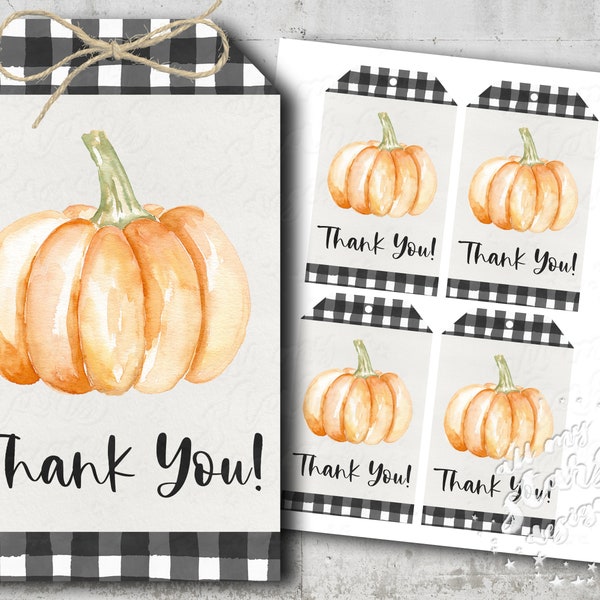 Pumpkin Thank You Etsy