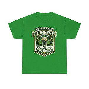 Running on Guinness graphic tee | St. Patrick's Day beer shirt image 5