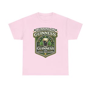 Running on Guinness graphic tee | St. Patrick's Day beer shirt image 6