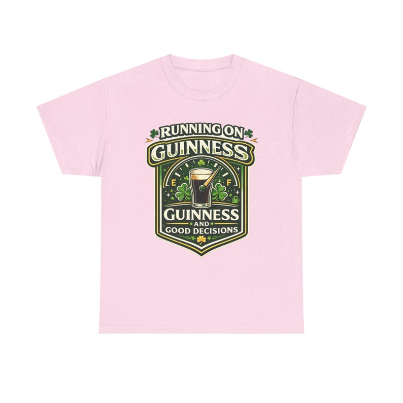 Running on Guinness graphic tee | St. Patrick's Day beer shirt image 6