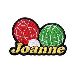 Custom Golf Name Patch: Embroidered Ball Design for Golf Lovers