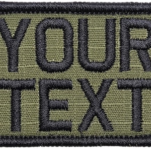 Custom OD Green Tactical Patch, Personalized Embroidered Military Name Tape