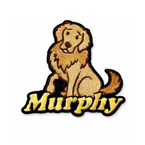 Patch brodé personnalisé nom de chien Murphy