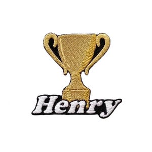 Custom Winner Trophy Patch Personalized Award Embroidered Patch