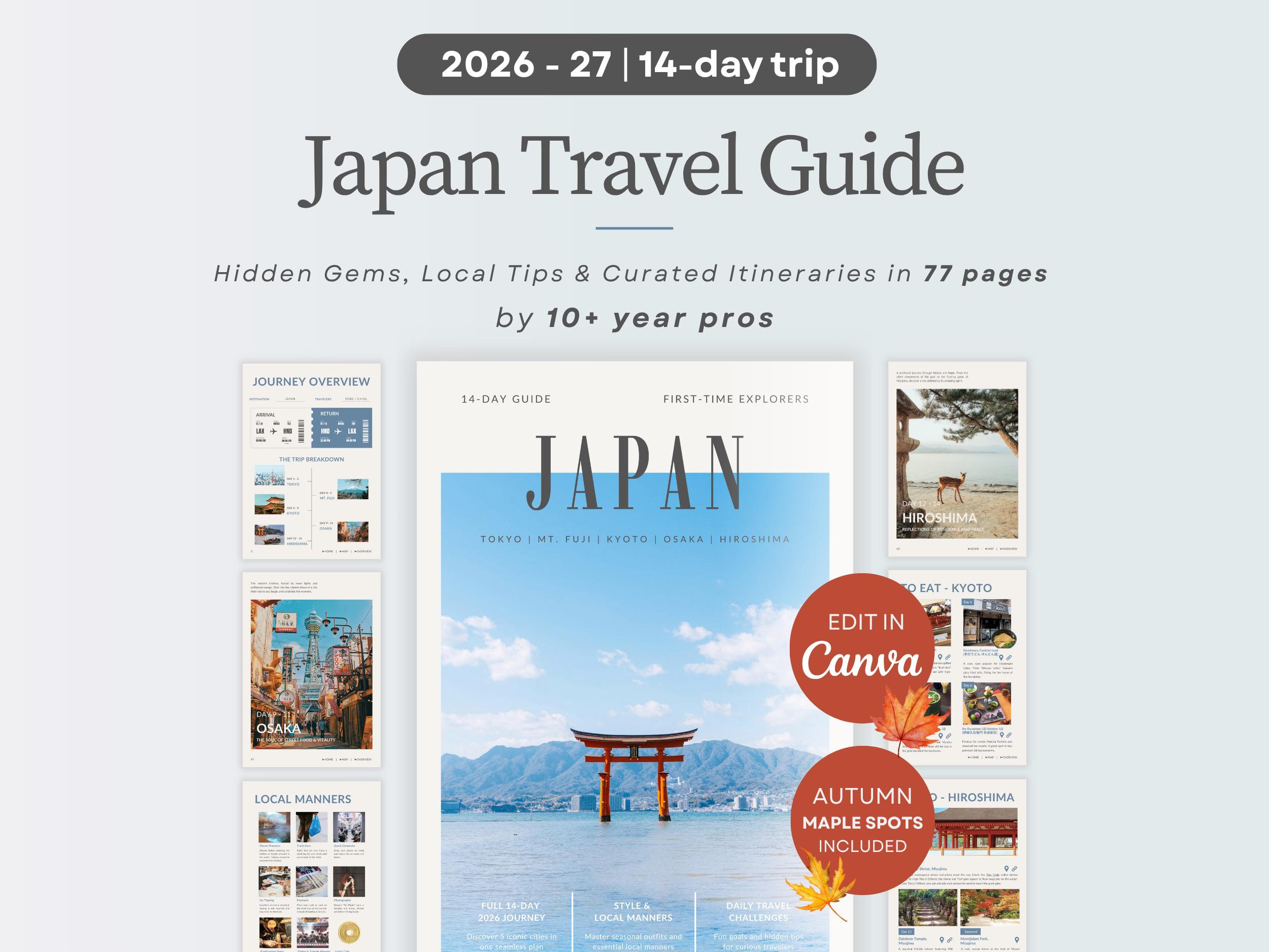 Japan travel guide - Etsy 日本
