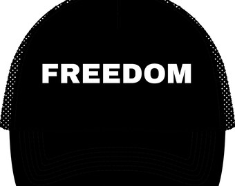Gorra de camionero Charlie Kirk Freedom Hat / Mensaje político con malla trasera