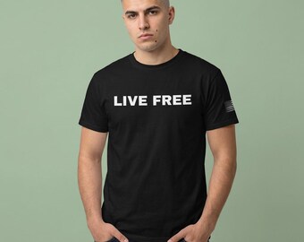 Camiseta "Vive Libre" de Charlie Kirk / Camiseta con Cita Política