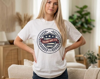 Camiseta Libertad desde 1776 / Camiseta patriótica de la Independencia Americana