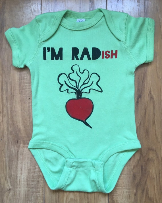 I M Rad Radish Baby Outfit Gardening I M Etsy