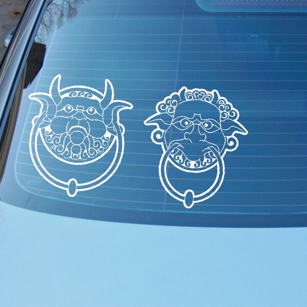 Labyrinth - Talking Door Knocker decals - - vinyl Decal sticker for Car, Laptop, or any smooth space