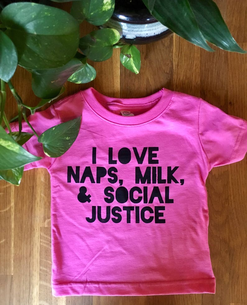 Feminist Baby Toddler Funny Social Justice Kids Shirt I Love Etsy