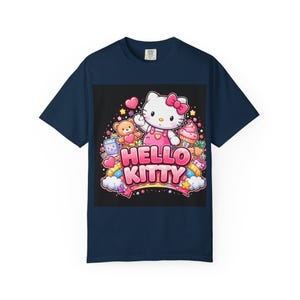 Hello Kitty graphic T-Shirt | Cute Kawaii Cat, Candy Hearts, Pastel Design image 19