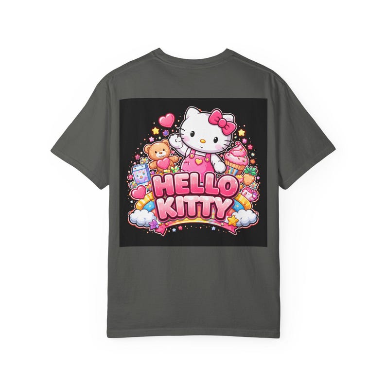 Hello Kitty graphic T-Shirt | Cute Kawaii Cat, Candy Hearts, Pastel Design image 6