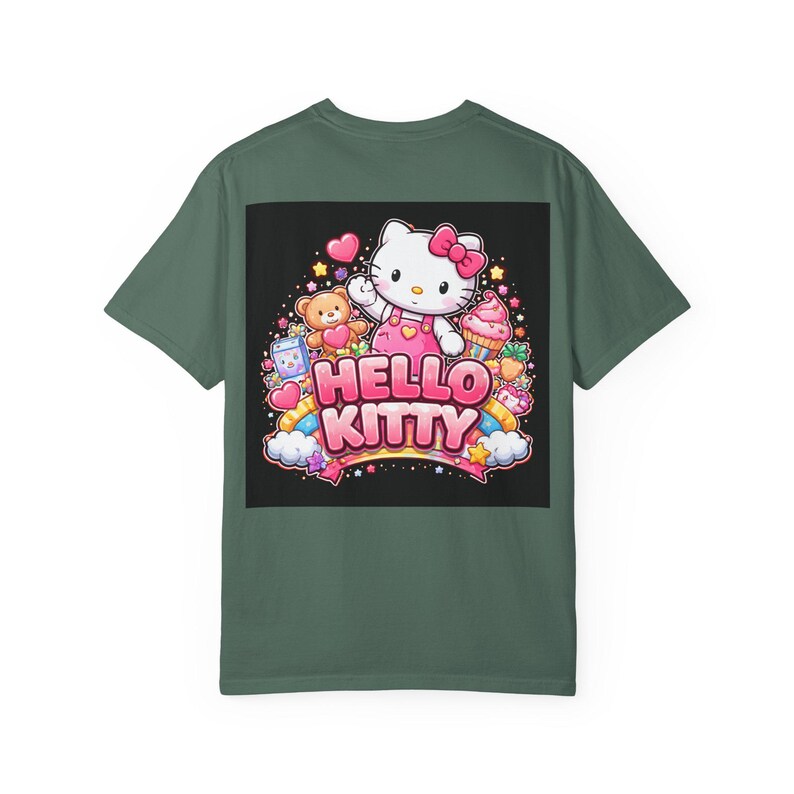 Hello Kitty graphic T-Shirt | Cute Kawaii Cat, Candy Hearts, Pastel Design image 12