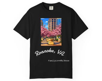 Cherry Blossom Cityscape T-shirt