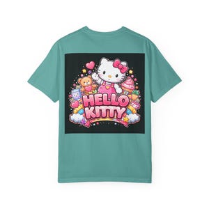Hello Kitty graphic T-Shirt | Cute Kawaii Cat, Candy Hearts, Pastel Design image 14