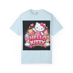 Hello Kitty graphic T-Shirt | Cute Kawaii Cat, Candy Hearts, Pastel Design image 15