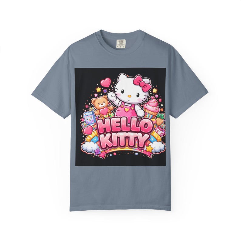 Hello Kitty graphic T-Shirt | Cute Kawaii Cat, Candy Hearts, Pastel Design image 17