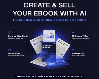 ebook creation guide, sell digital product, etsy bestseller, step by step, online income, creator system (Digital Download)