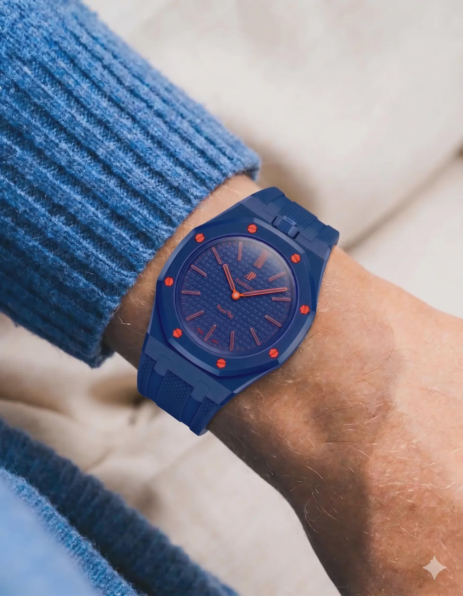 AP x Swatch Royal Pop ブレスレット用ウォッチストラップ - Etsy 日本