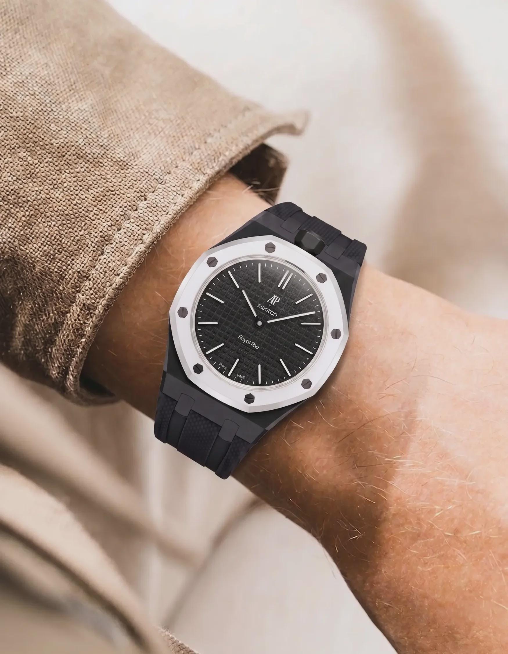 AP x Swatch Royal Pop ブレスレット用ウォッチストラップ - Etsy 日本
