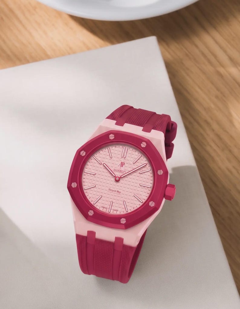 Watch Strap for AP X Swatch Royal Pop Otto Rosso Bracelet - Etsy UK