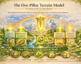 Five Pillar Terrain Model for Resilience, Immune Support, Repair