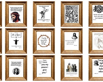 Bible Verses wall Art printable / Christian Quotes decor / scripture Print / Jesus Quotes / Instant Download