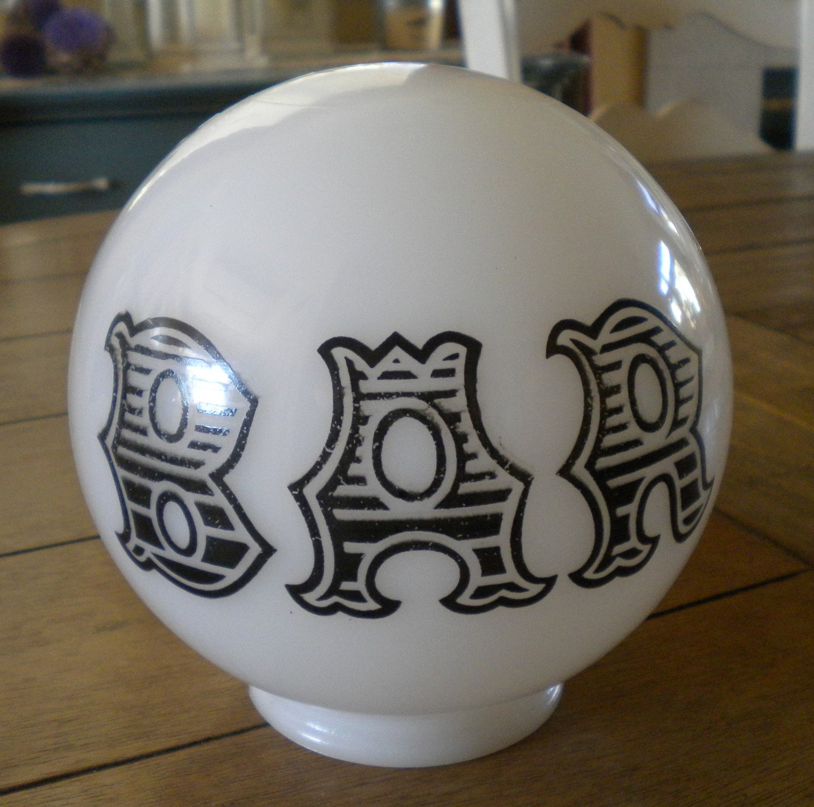 Vintage 6 Milk Glass Globe Shade BAR Lamp Etsy