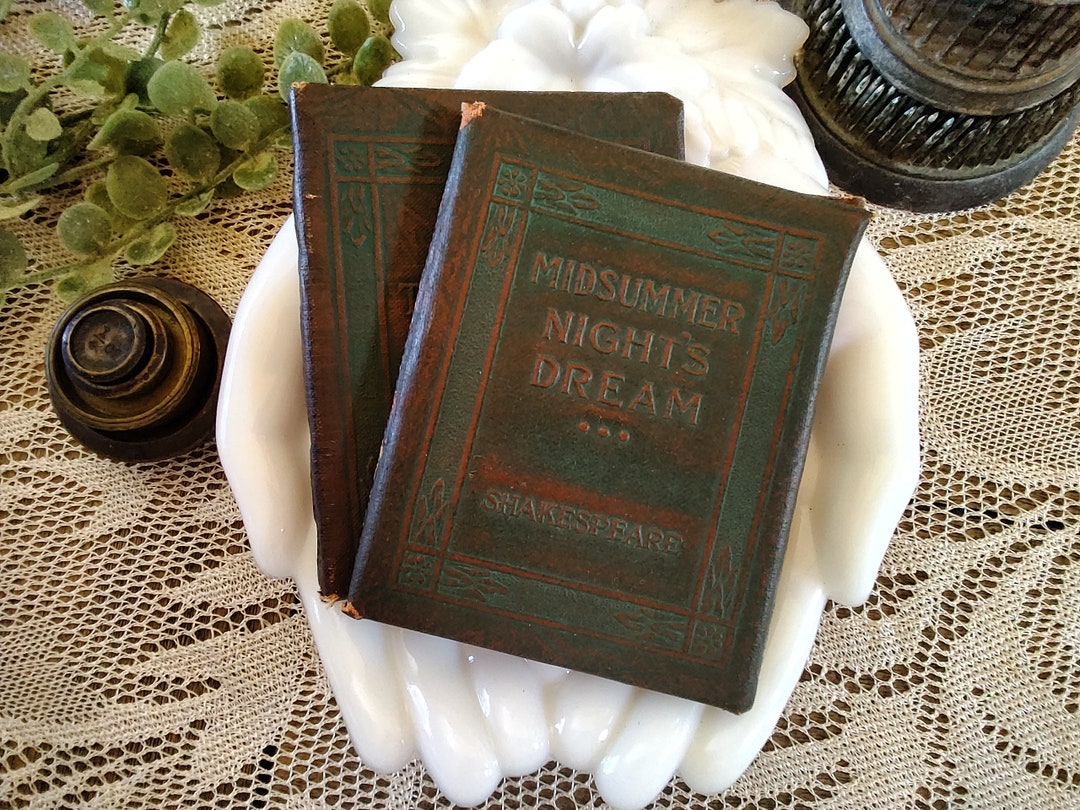 Set of 2 Little Leather Library Books Shakespeare's the Etsy