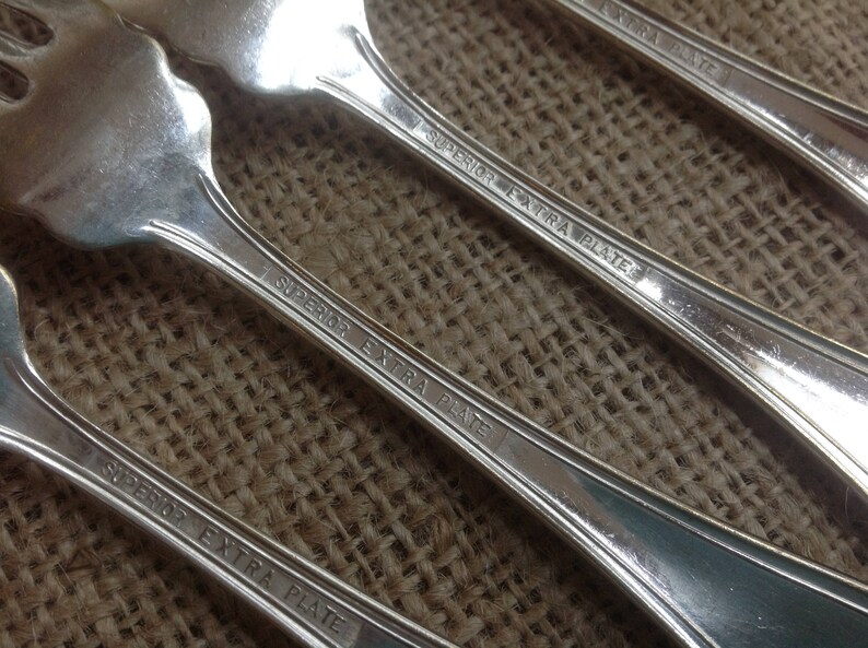 Superior Extra Plate Cold Meat Cold Cut Forks Set of 4