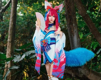 Ahri Spirit Blossom V2 Cosplay Kostüm – Komplettes Anime Outfit für die Expo & Events